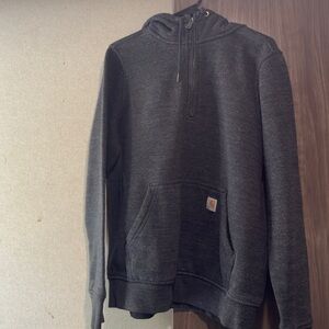Carhartt Charcoal Half-Zip Hoodie